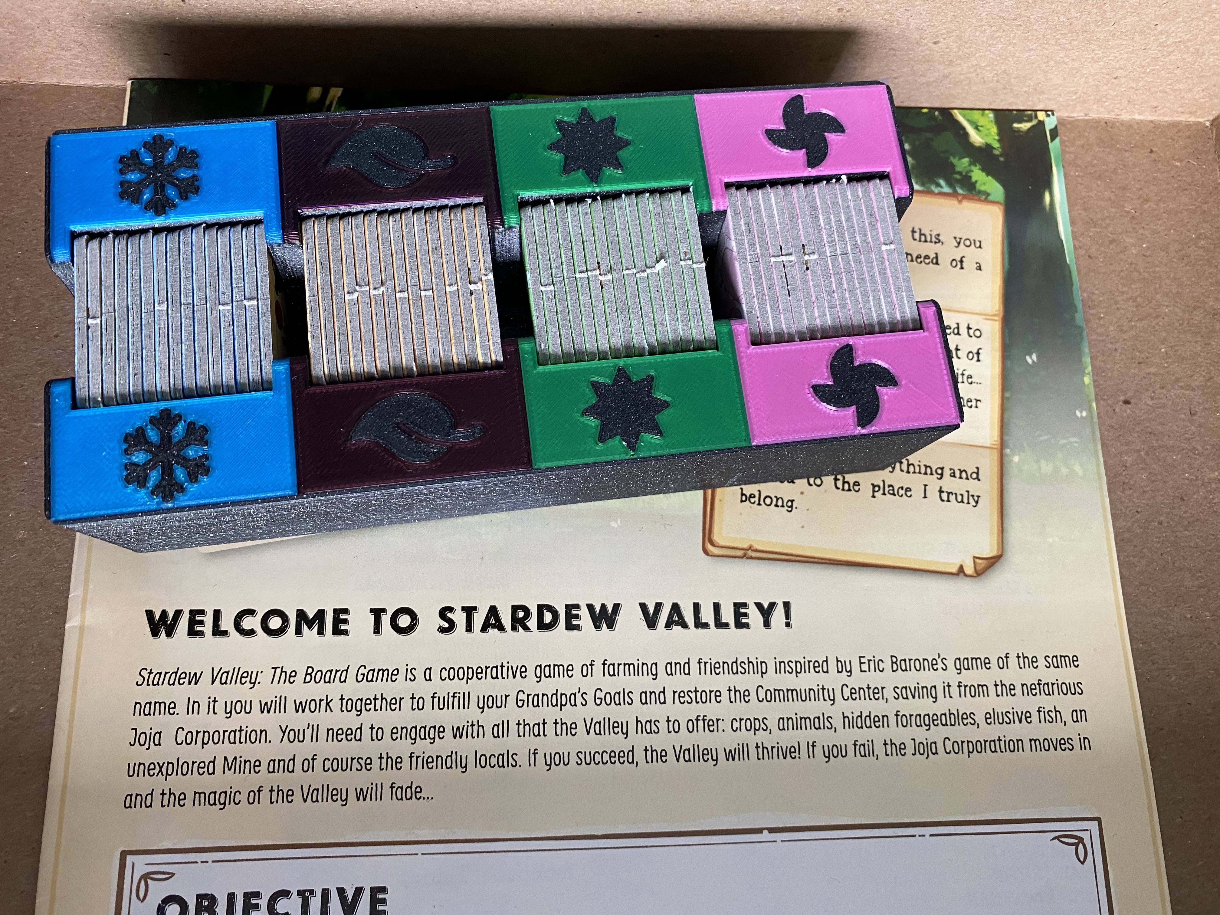Stardew Valley Board Game Insert (Multi Color): Forgeable Cards