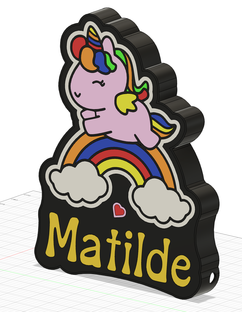 Light box Licorne Matilde