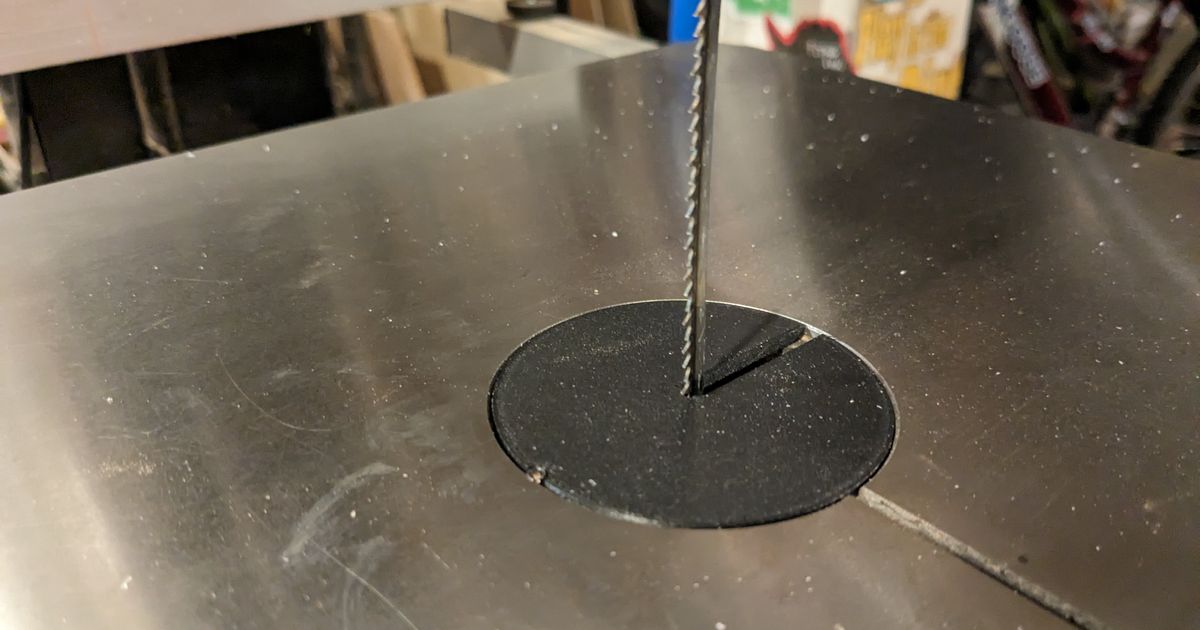 Bandsaw Throat Plate by bwmartens Download free STL model