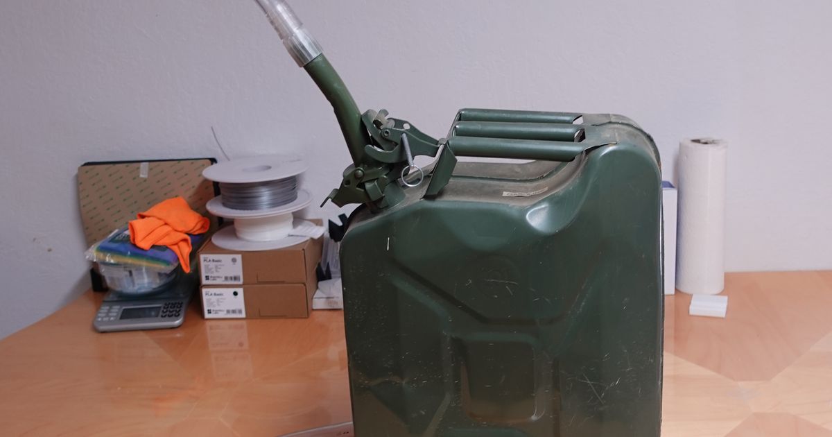 Spout for Jerry Can by DIYwithJJ Download free STL model