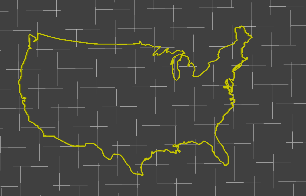 USA Outline By B&B TECH | Download Free STL Model | Printables.com