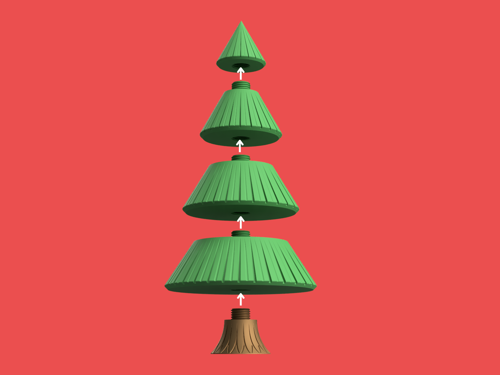 Extra Large Christmas Tree Da JamesThePrinter Scarica Il Modello STL