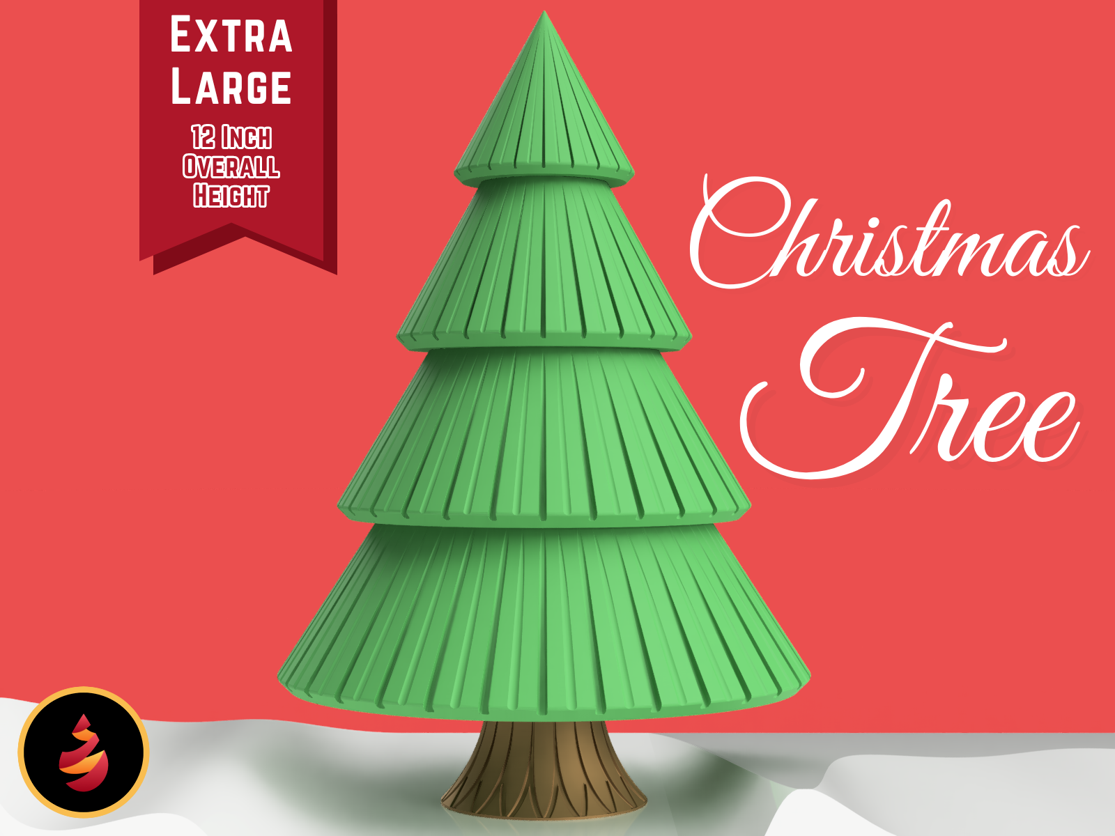 Extra Large Christmas Tree by JamesThePrinter Download free STL model