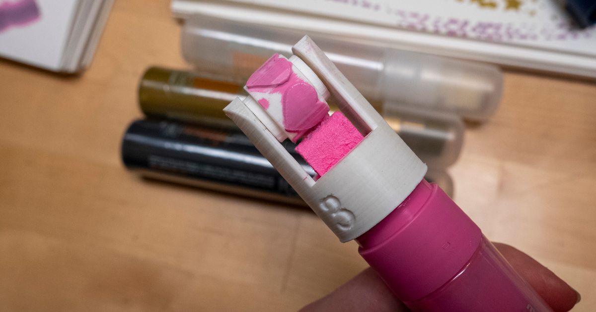 Paint Marker Stamping Rollers by Becky Stern Download free STL model