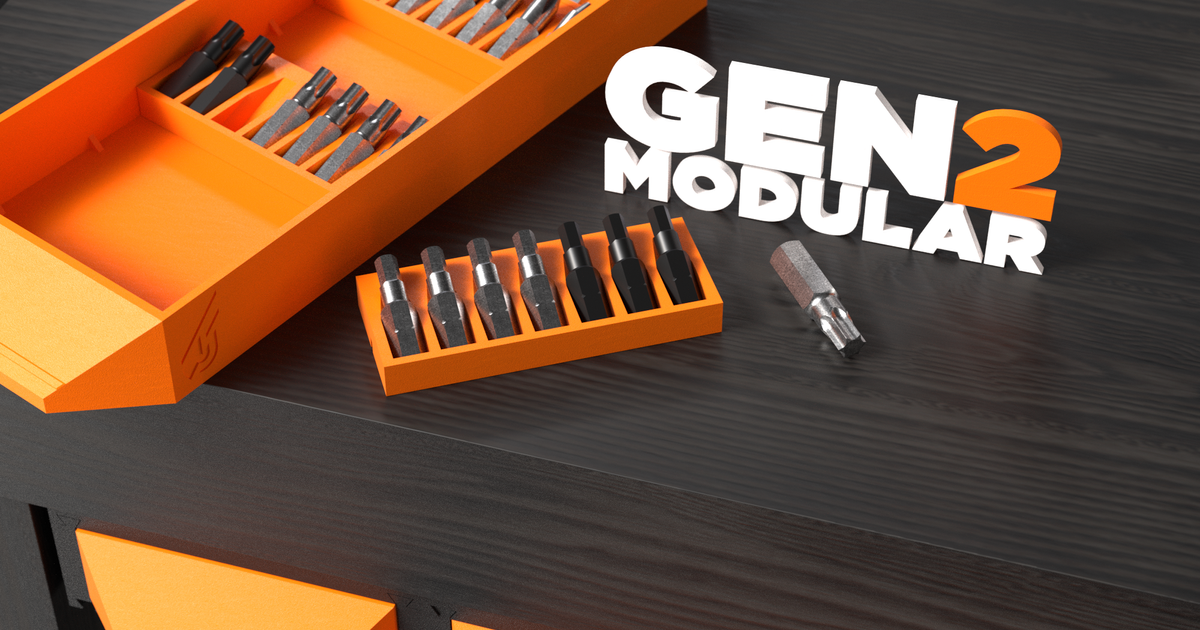 GEN2 Hex Bit Drawer Insert by Jerrari Download free STL model