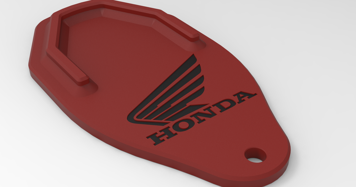 Honda Kick Stand Pad / Plate by Ken226 Download free STL model