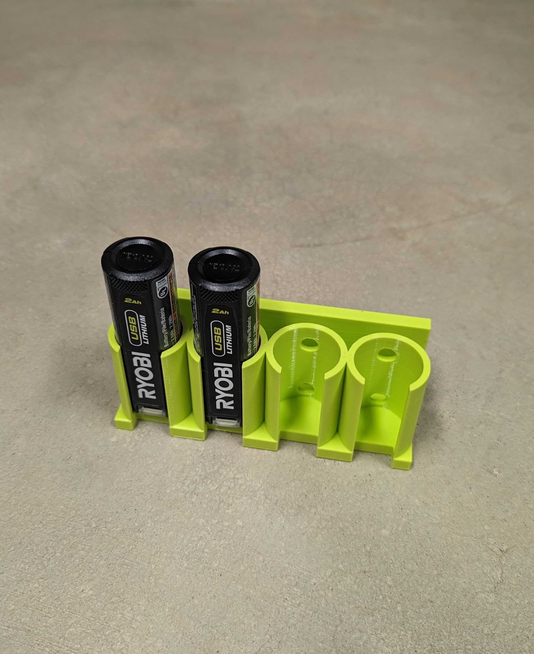 Ryobi usb lithium holder by jpmakesstuff download free stl model