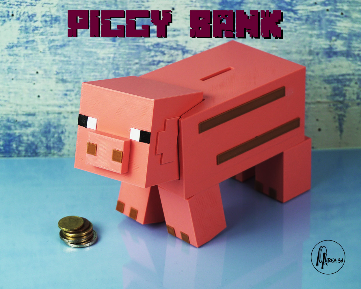 Piggy Bank by Area 3d Studio | Download free STL model | Printables.com