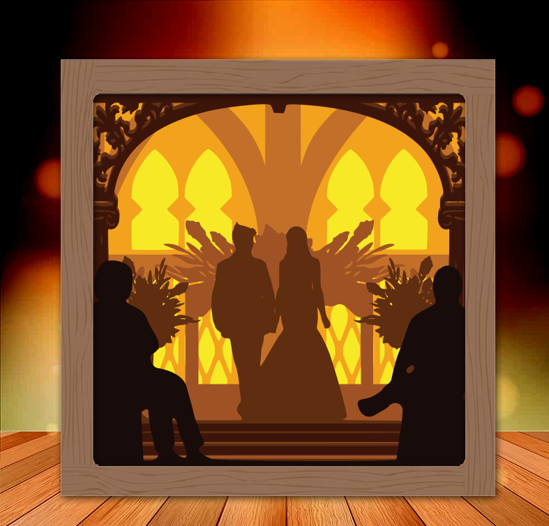 Mr and Mrs Wedding light box 5