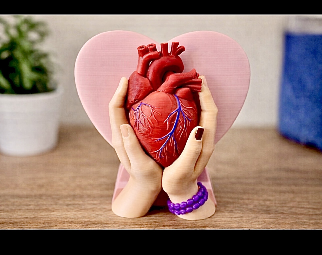Heart Decor- symbolic love sculpture, fully customizable for printing, gifting, or décor.