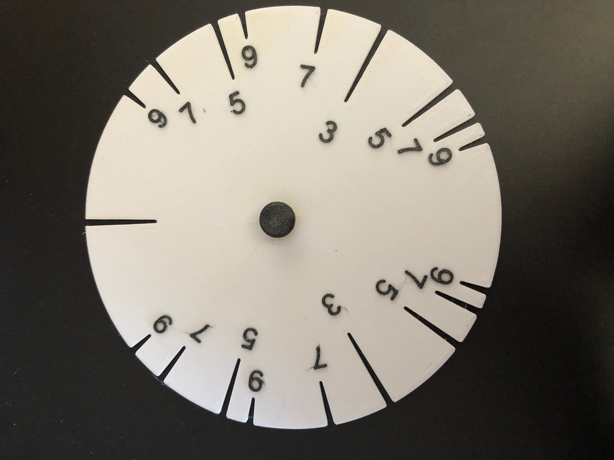Disque Diviseur 10 Cercles Pour Tour D'horloger - Diamètre Intérieur 11 Mm, Neuf Sans étiquette