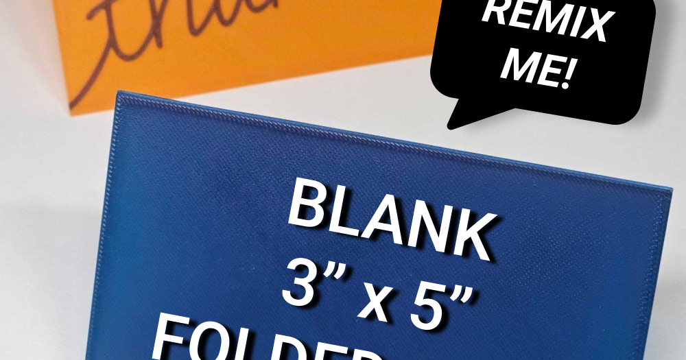 Blank Folded 3 quot x 5 quot Card Template Greeting Card Place Card Tent