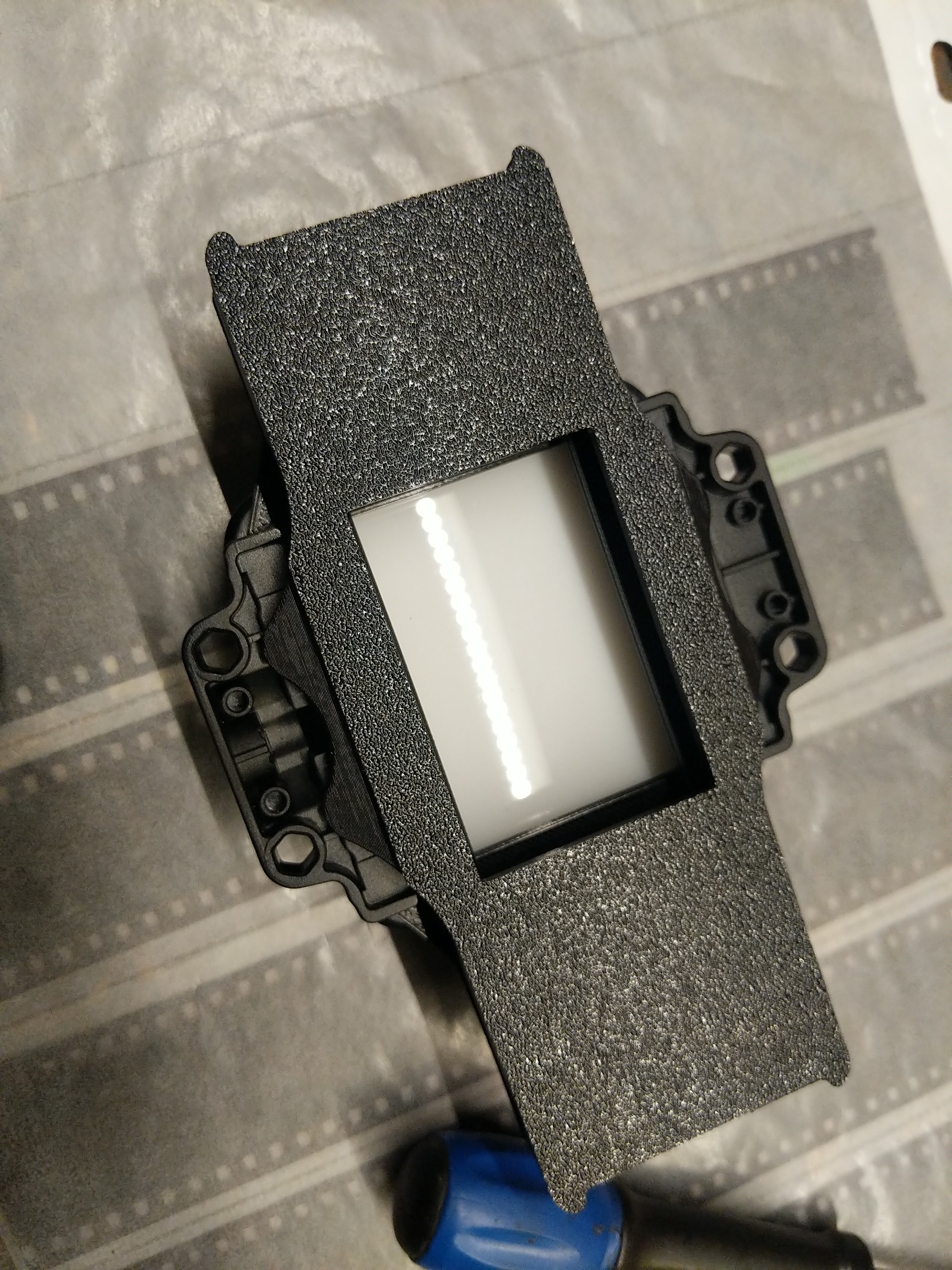35mm Film Carrier for Full Border Camera Scanning tailored for "JJC Slide and Film Remake"