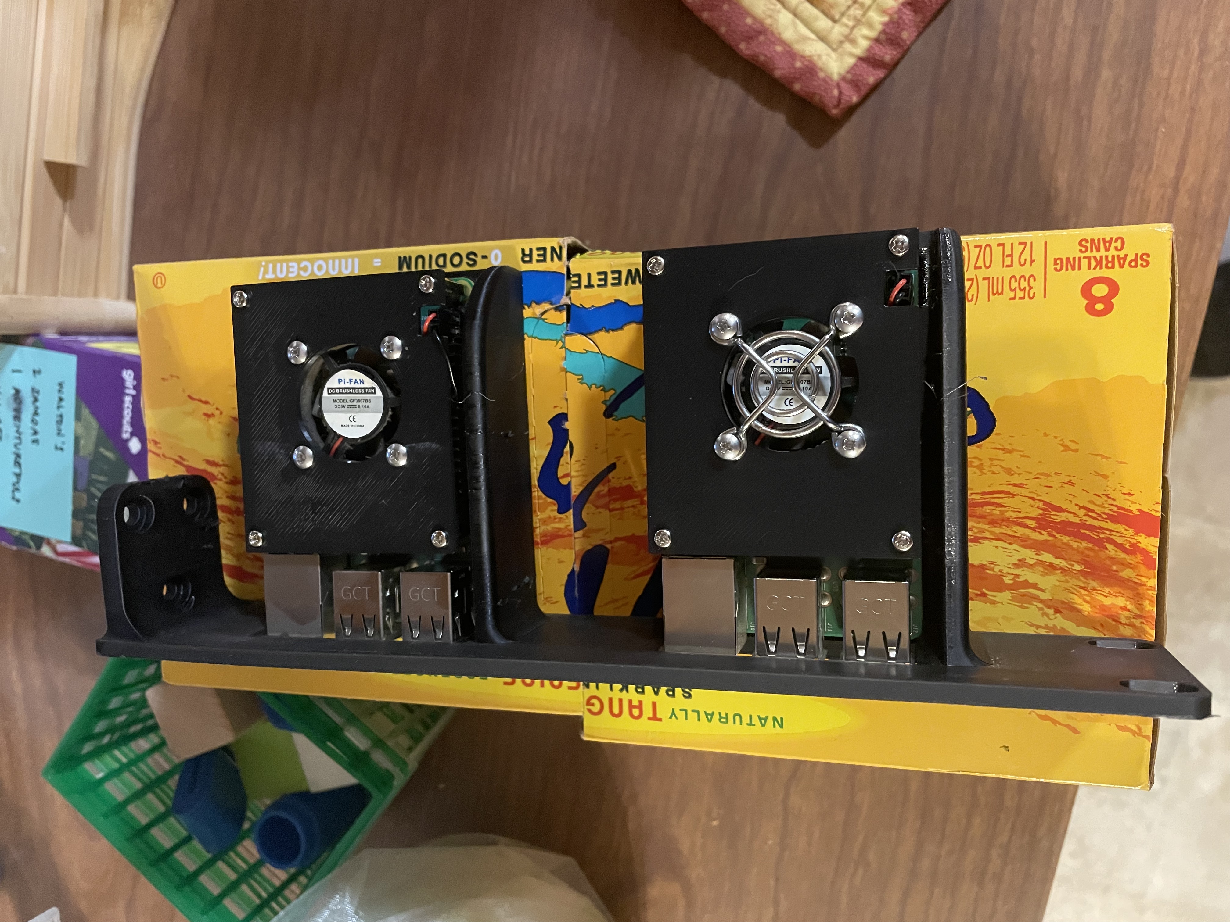 25mm fan bracket for Raspberry Pi model 3b