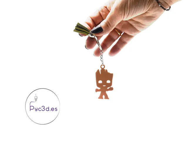 HAPPY GROOT MARVEL KEYCHAIN