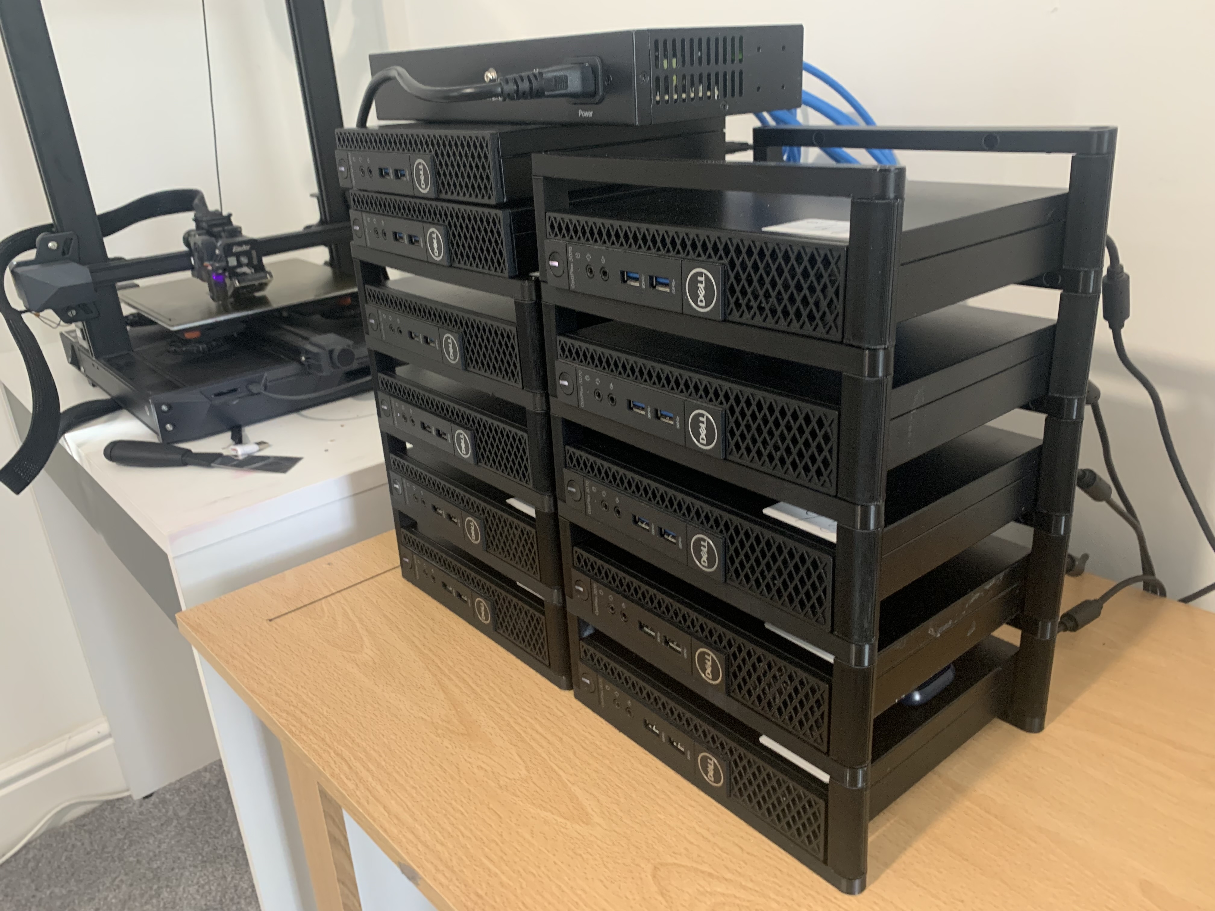 Modular rack for Dell Optiplex 3070 micro by Calogero Guagenti | Download  free STL model | Printables.com