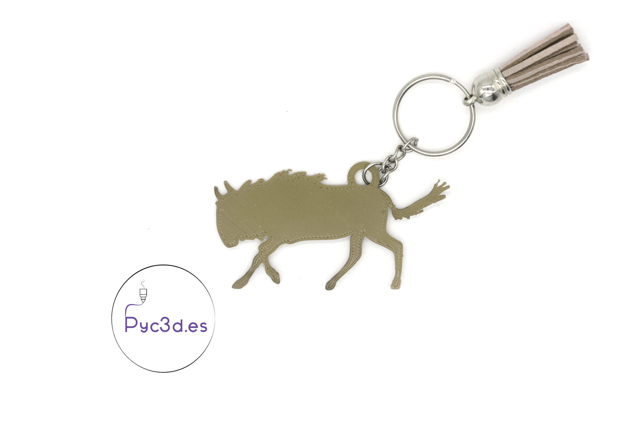 Miniatura 2 do modelo 3D WILDEBEEST KEYCHAIN
