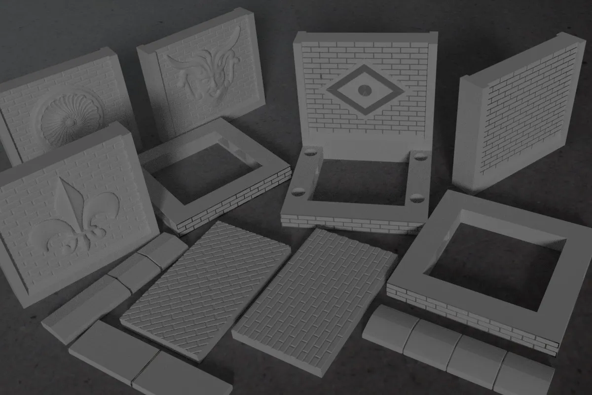 OpenForge 2.0 Passage Modern Brick BASES Openlock Magnetic Triplex by ...