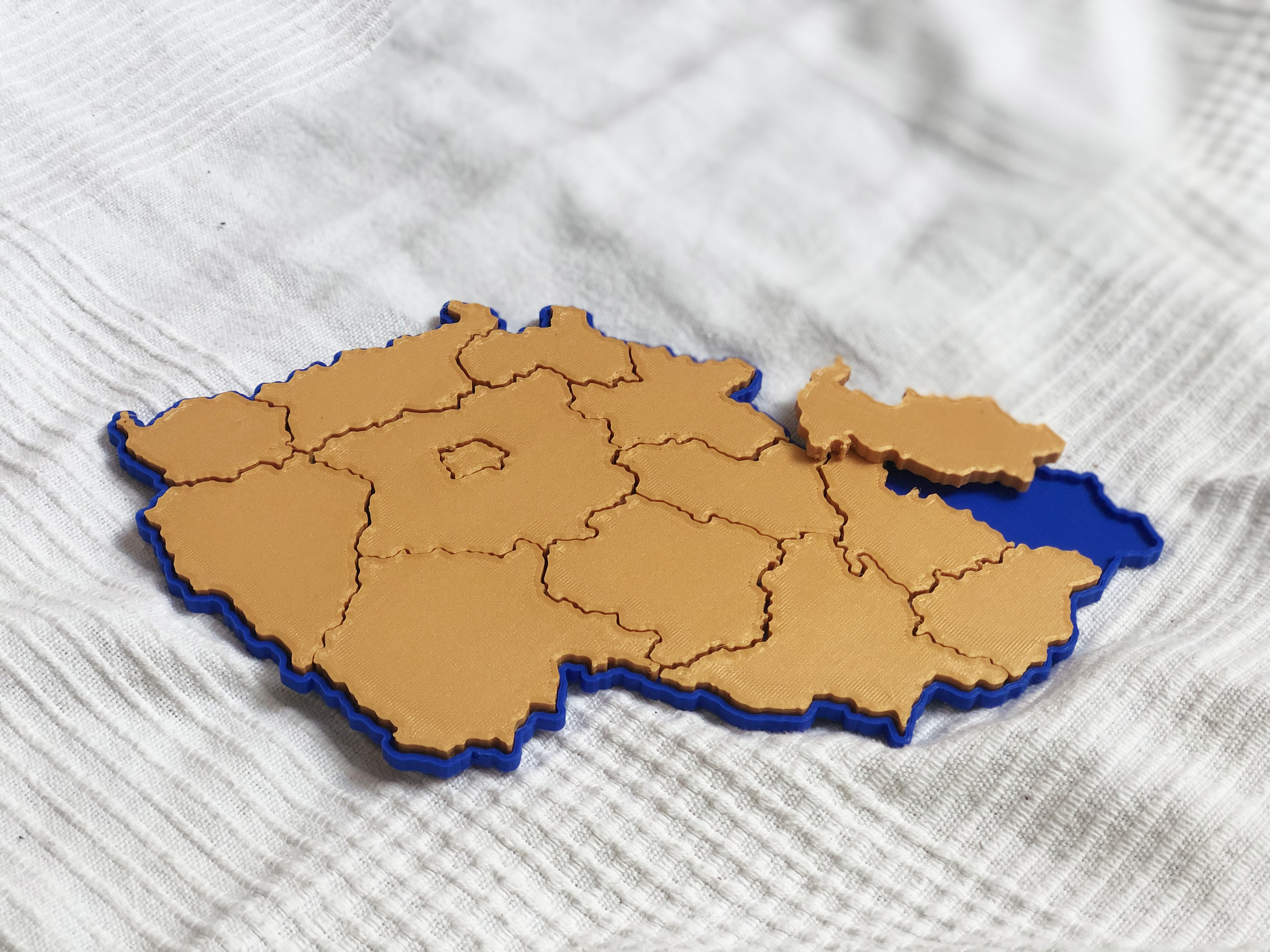 Czech map regions puzzle