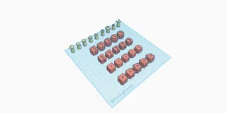 Game dice + game pices