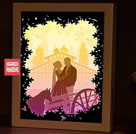Wedding in Farm light box