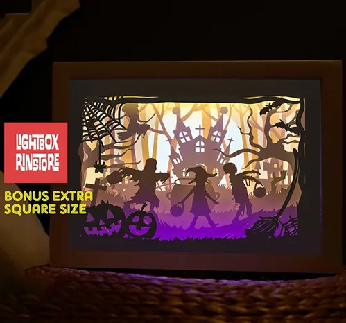 Halloween Festival in Castle light box