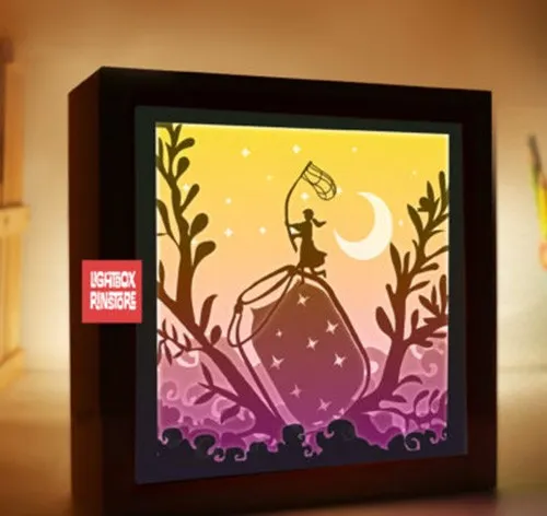 Catch the Stars light box by tecnoculebras | Download free STL model ...