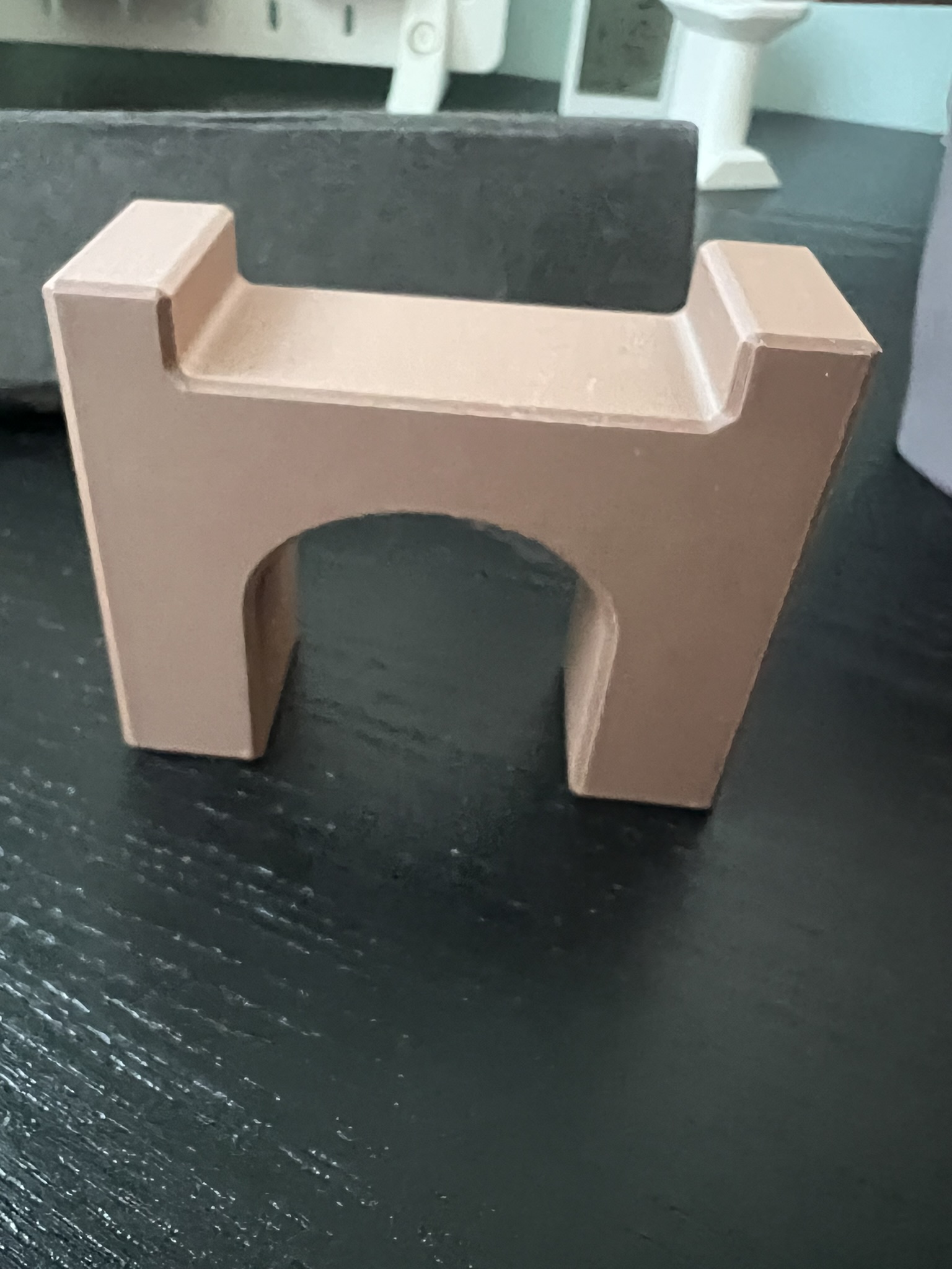 Wooden Train Bridge Arch Widened