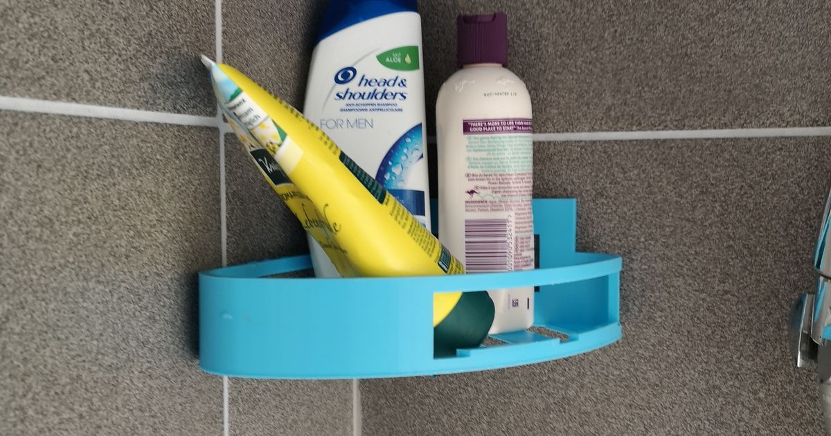 Shower shampoo holder by AusArtn Download free STL model