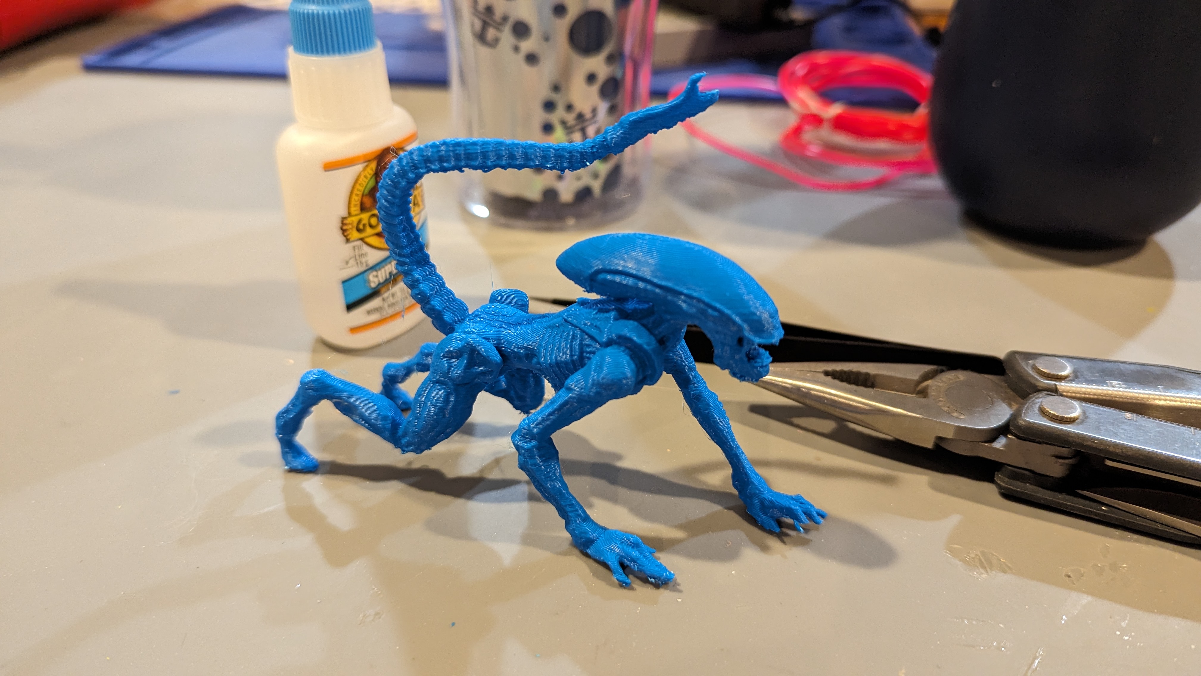 Miniatura 6 do modelo 3D Aliens crouching xenomorph
