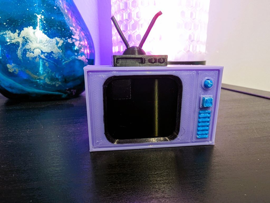 Miniatura 2 do modelo 3D Mini ESP32 TV - Simpsons Addons