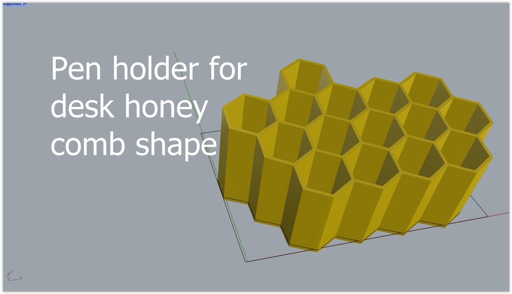 Pen holder Honey comb