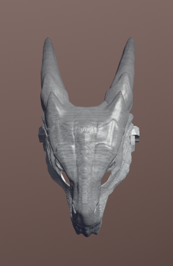 Miniatura 6 do modelo 3D Silver Dragon Mask
