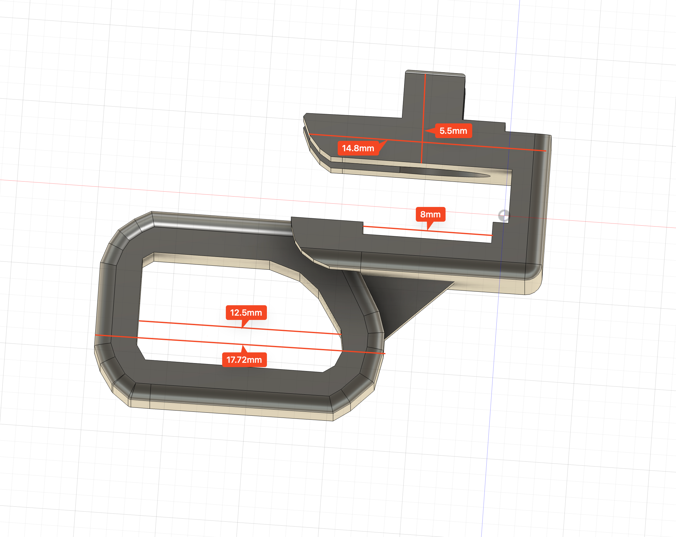 Roman blinds locking latch / bracket