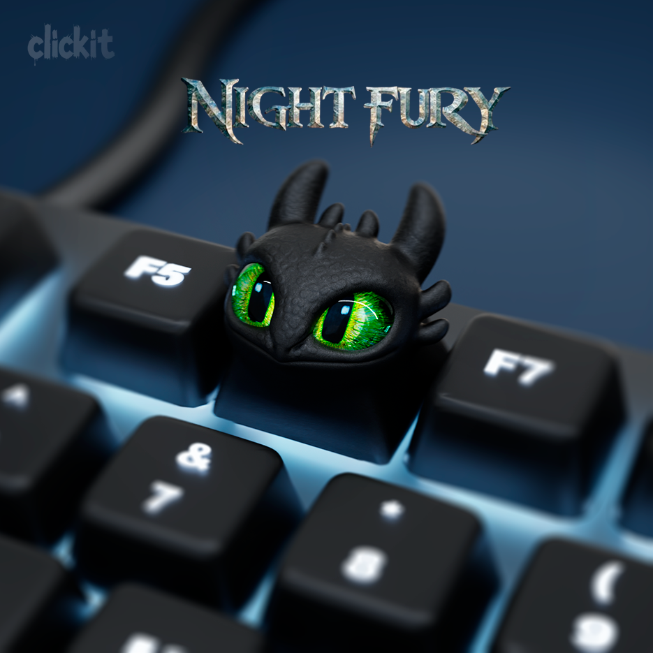 Night Fury Keycap (Toothless Inspired)