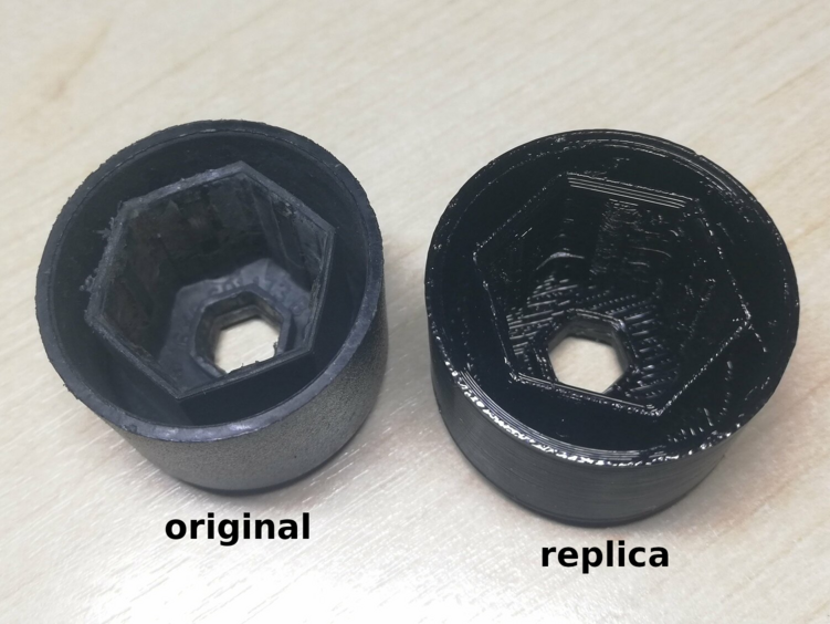 Wheel bolt cap 17mm (VW, Seat, etc.) by takara Download free STL