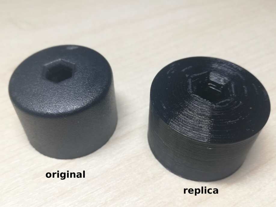 Wheel bolt cap 17mm (VW, Seat, etc.) by takara Download free STL