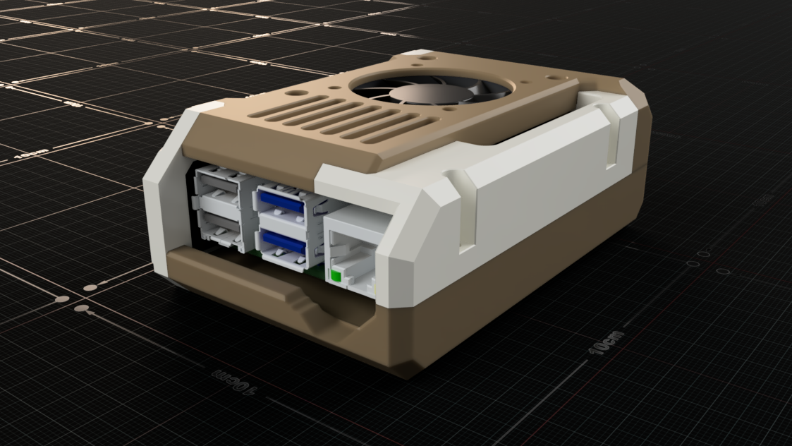 Miniatura 3 do modelo 3D Raspberry Pi 4 Modular Case - Remix