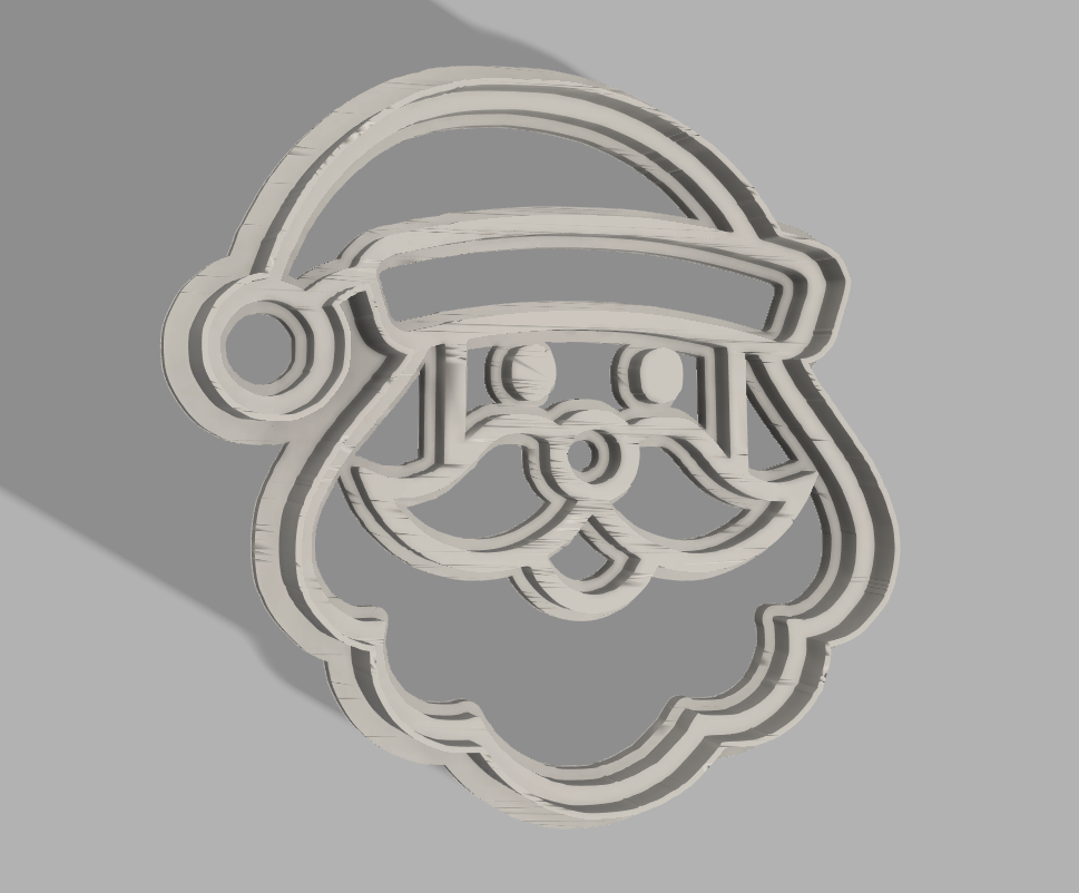 Santa Shaped Holiday Cookie Cutter