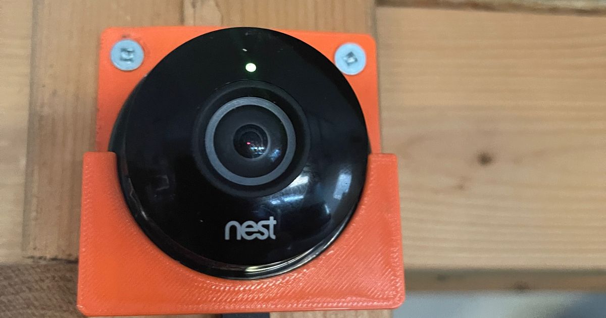 Mount for Nest Indoor Camera by Greg Clancy Download free STL model