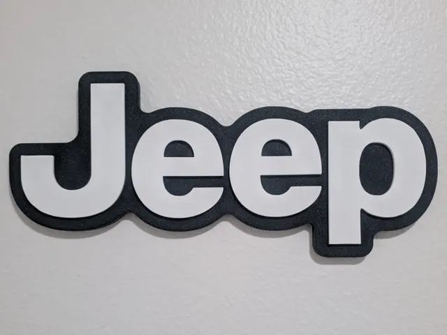 Jeep Logo 3D Wall Art