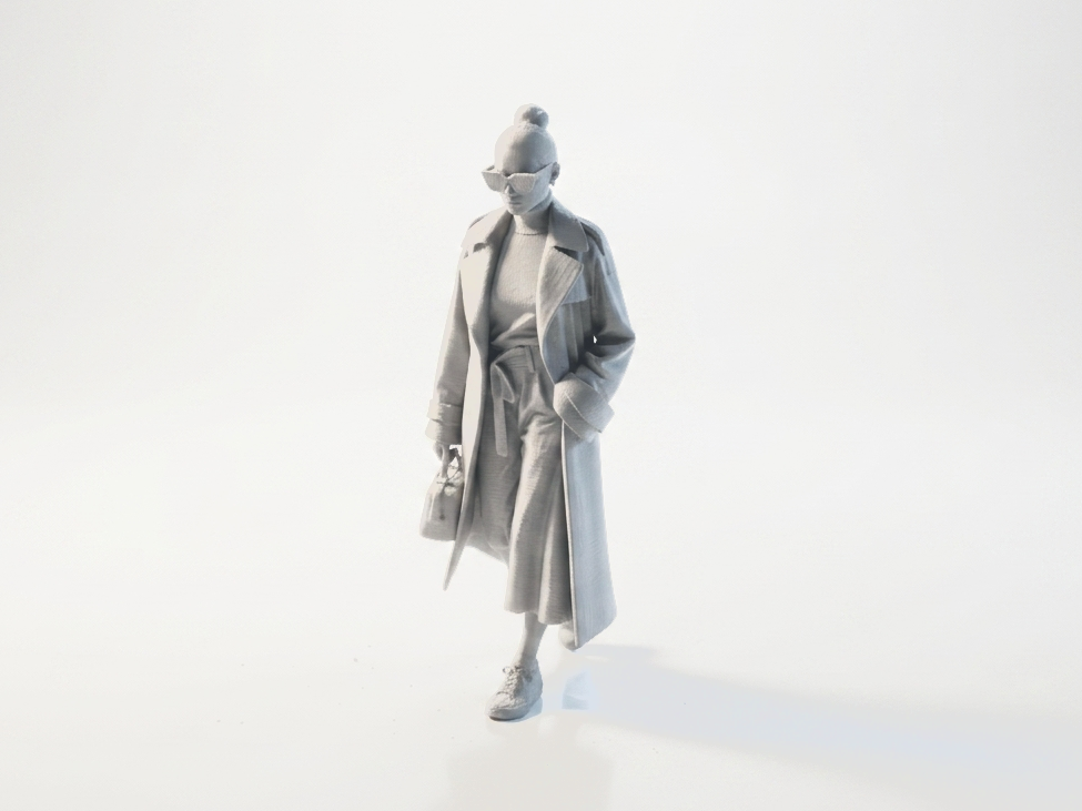 Cool Girl Stylish Female Figurine 3D Printable
