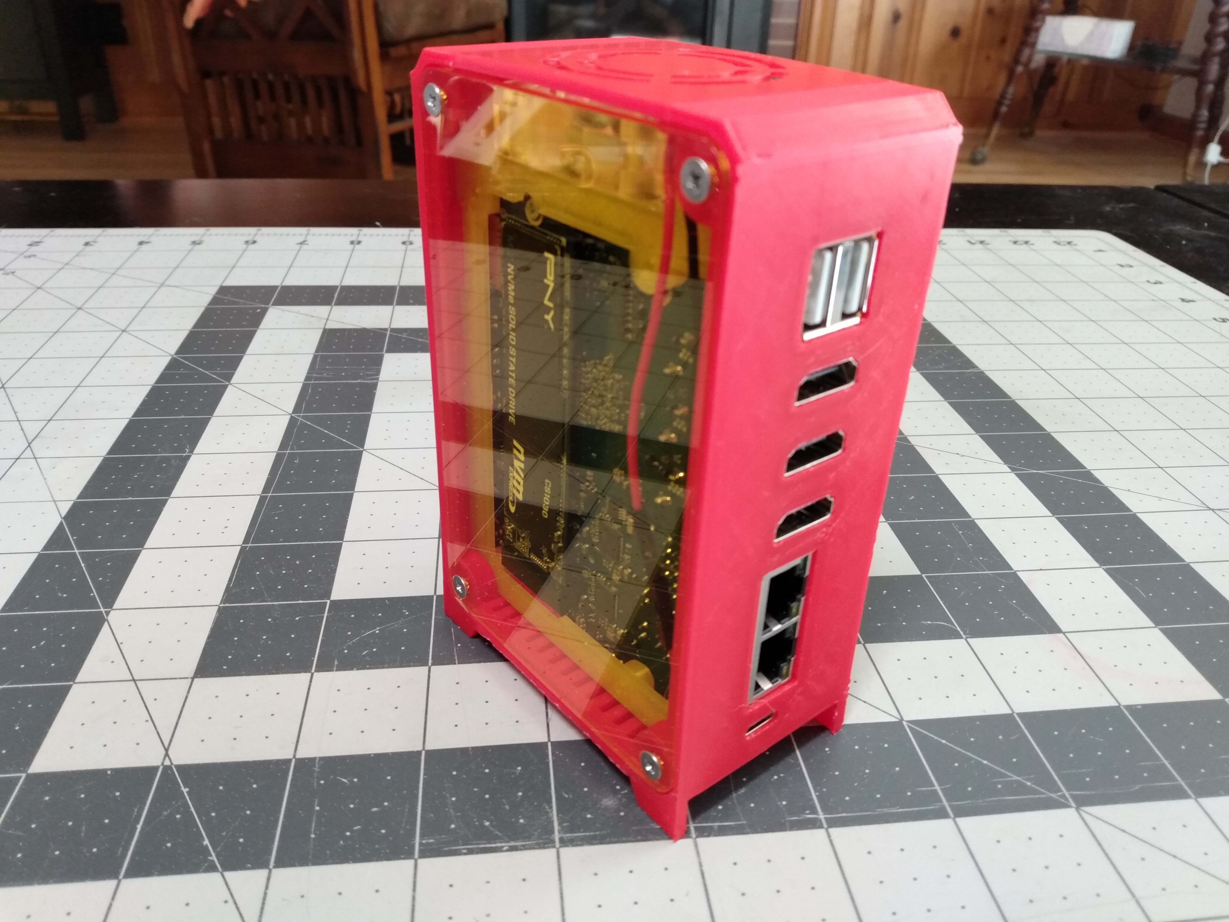 Orange Pi 5 Plus Case with 40mm x 10mm fan