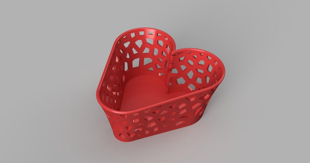 Heart basket by JessR | Download free STL model | Printables.com