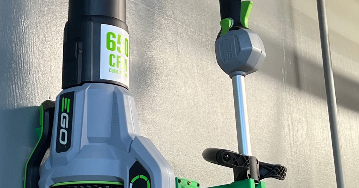 EGO String Trimmer Wall Mount with Stud Holes by hotrodclint Download