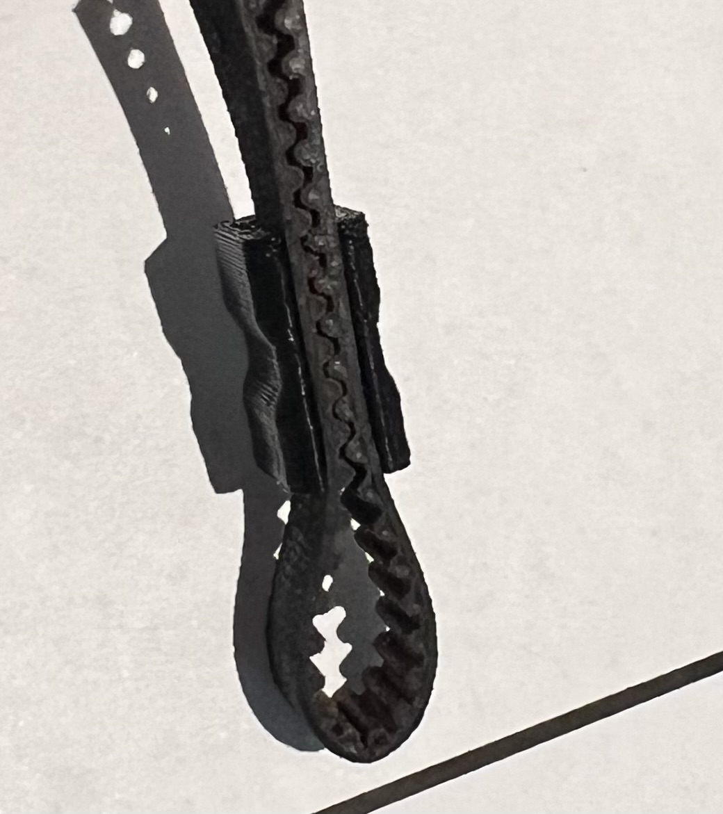 Slim GT2 6mm timing clip for zip ties by Byron James | Download free ...