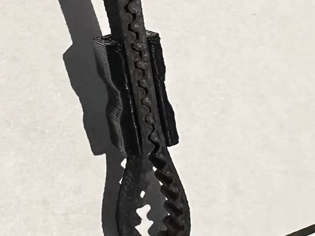 Slim GT2 6mm timing clip for zip ties