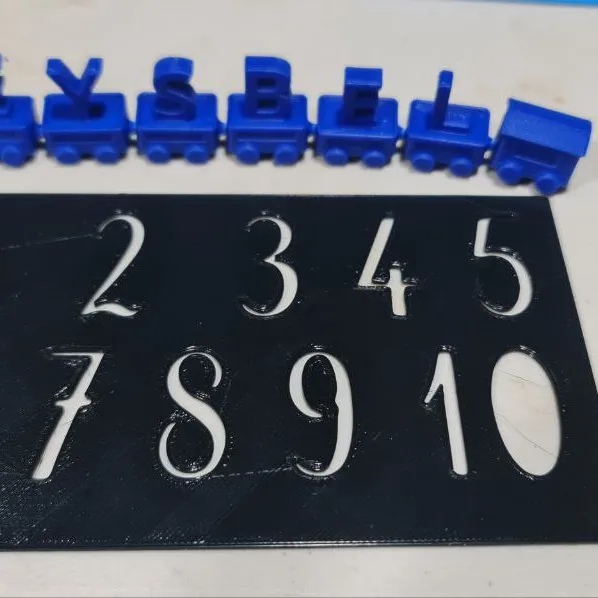 Small Modular Router Template Stencil Letters & Numbers 70mm Tall