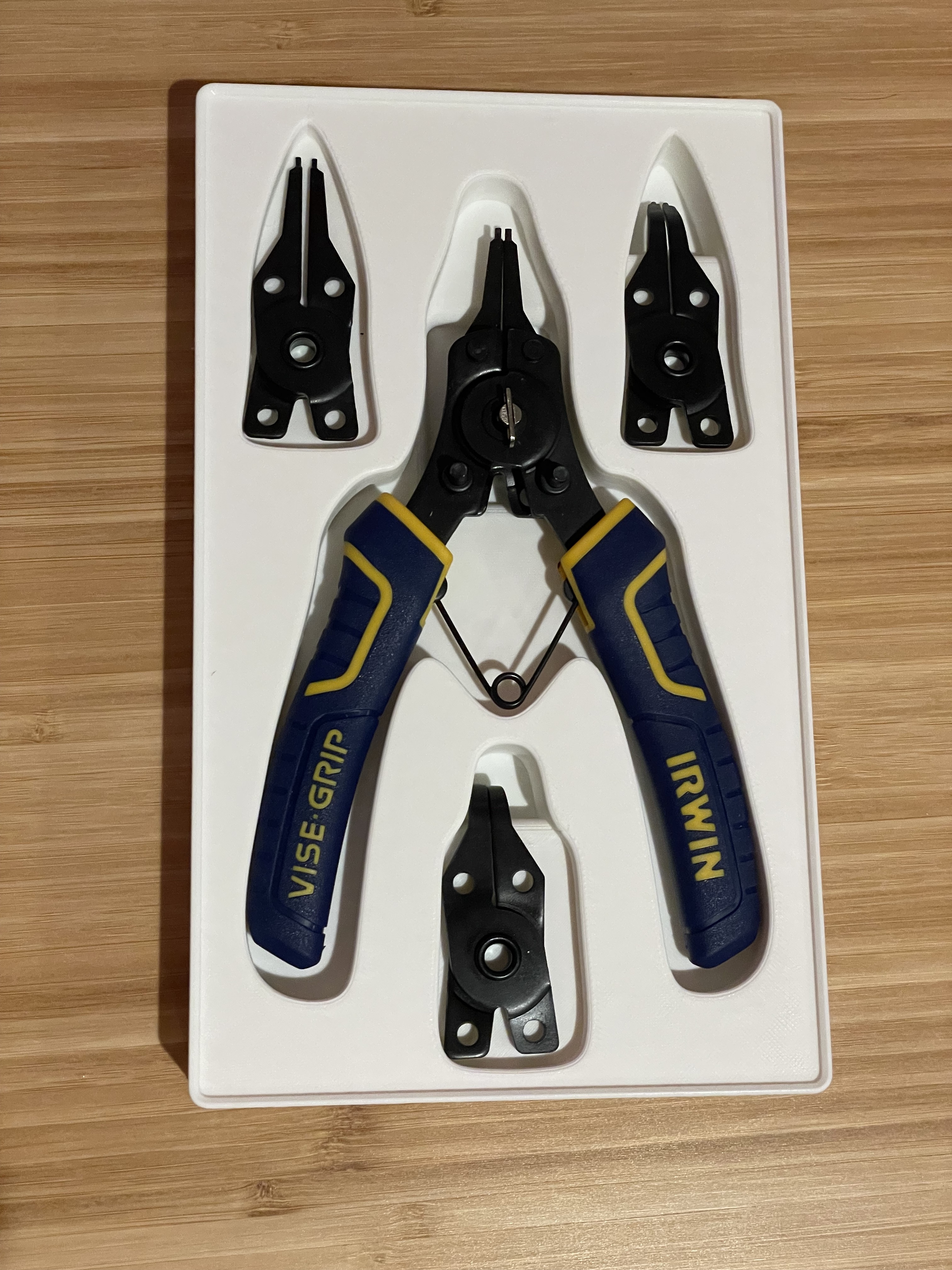Gridfinity Irwin Snap Ring Pliers Holder