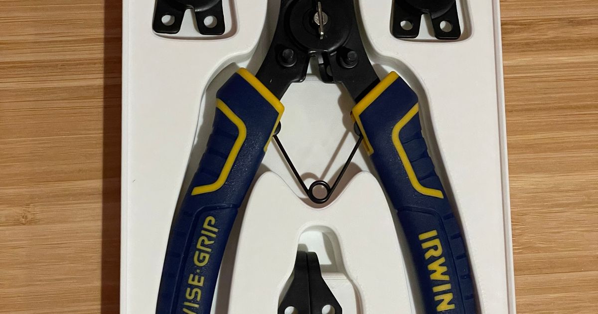 Gridfinity Irwin Snap Ring Pliers Holder by tham Download free STL